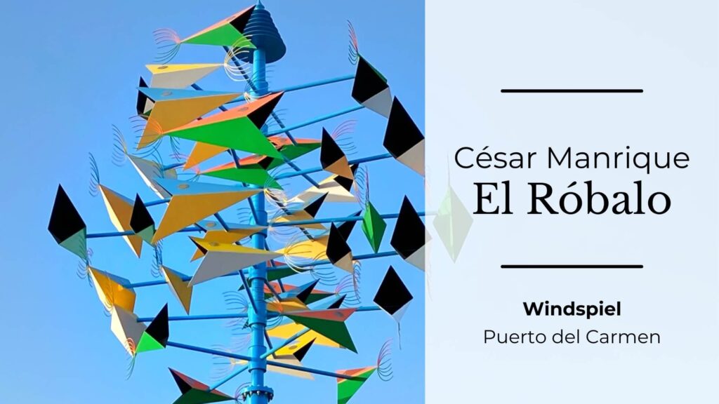 buntes Windspiel von Cesar Manrique